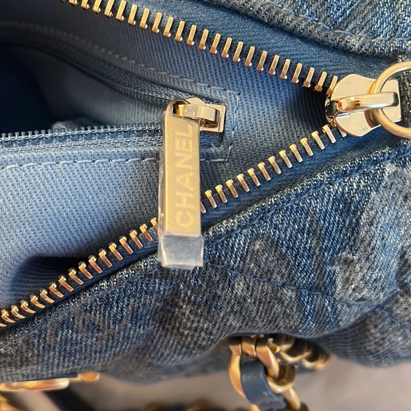 Chanel Denim Printed Destination Chenonceau Bowling Bag - Picture 11 of 15